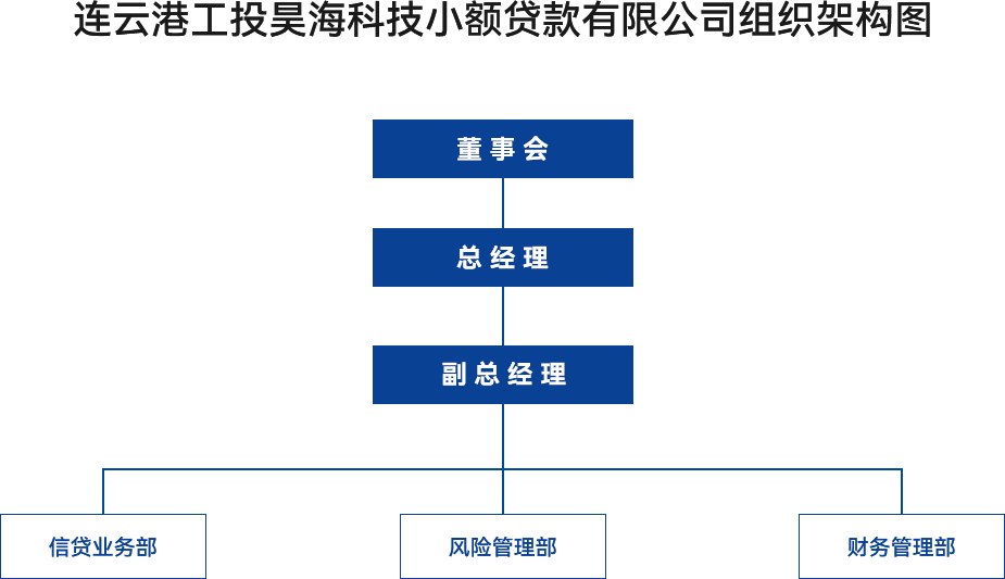 金融板塊-連云港工投昊?？萍夹☆~貸款有限公司組織架構圖